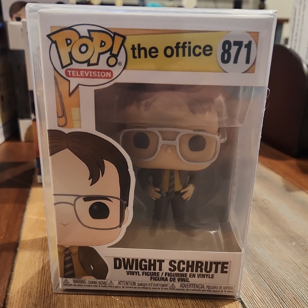 Funko Pop! The Office Dwight Schrute Vinyl Figure - Yellow, Black, Brown